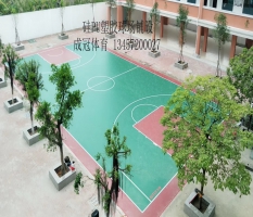 浦北体育馆硅pu塑胶篮球场
