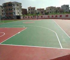 浦北县小学硅pu塑胶篮球场