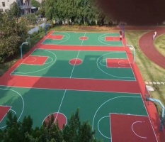 来宾硅pu球场篮球场竣工