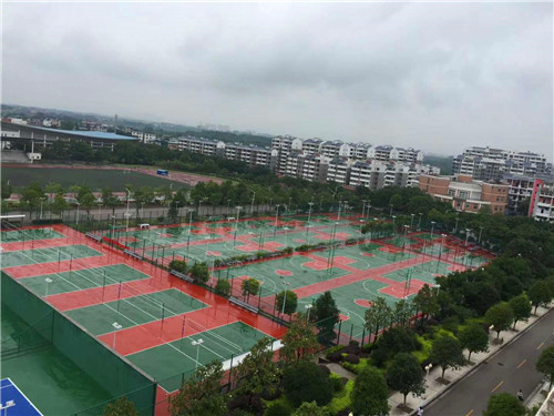 塑胶球场材料价格-塑胶球场施工-硅pu球场工艺-成冠体育
